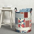 thumbnail image 5 of Goofa Patchwork In Country Style Printed Circular Hamper,Laundry Basket with Handles,Storage Baskets Foldable,Large Capacity Laundry Hamper-Medium, 5 of 8