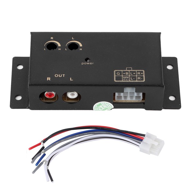 Convertidor de audio para coche, adaptador de nivel alto a bajo, baja distorsión, para modificación de altavoces domésticos, de RV y yates.