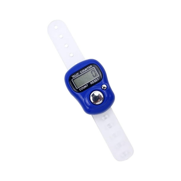 Contador electrónico de dedos, contador de dedos, contadores de conteo, clickers Azul