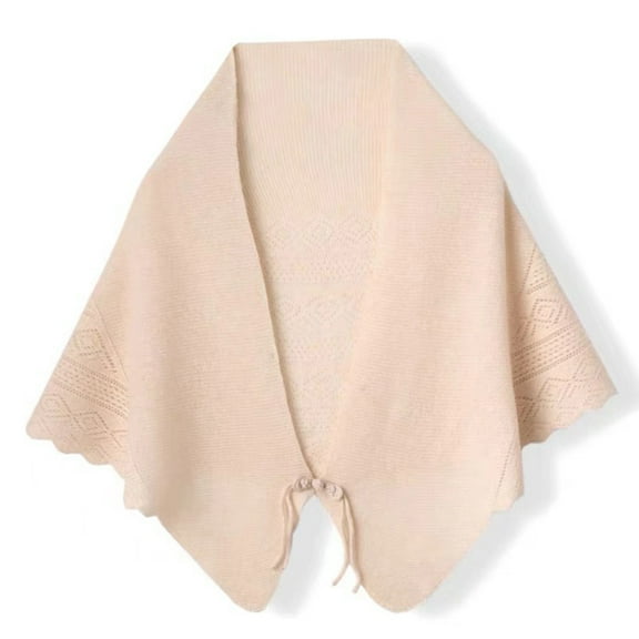 Inglocry Pashmina Shawl Wrap Women Solid Color Button Shawls Wrap Cardigan Cape Shoulder Top Sweater Shawl Complexion 23 In