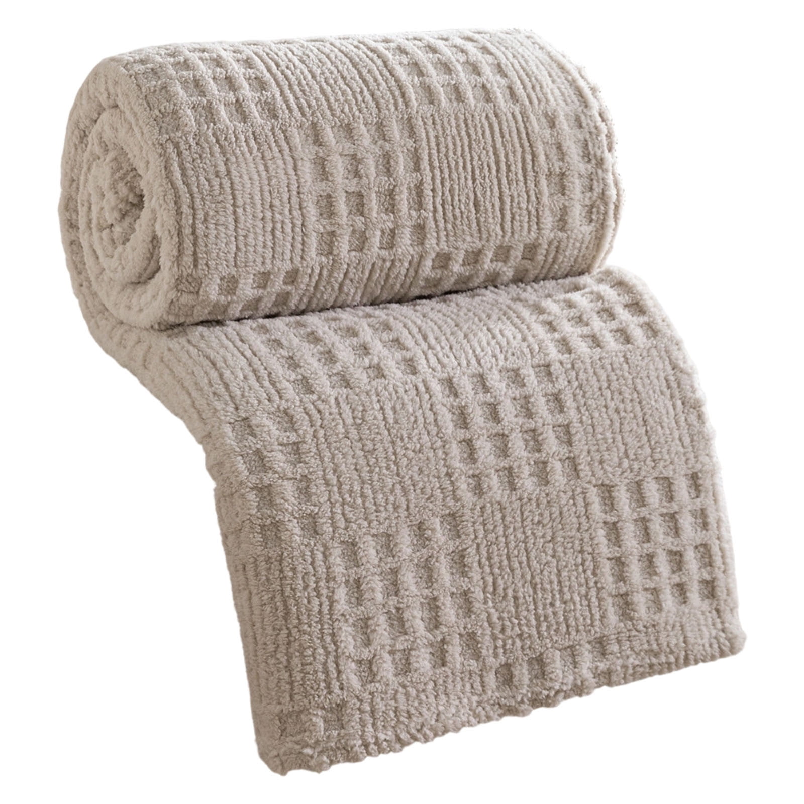 BVCL Blanket Yellow For Soft Polyester Blanket With Knit Pattern Blanket For Couch Bed Crate Machine Washable