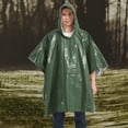 thumbnail image 2 of Poncho Paquete de 4 Poncho de lluvia de emergencia Manta térmica Poncho a prueba de clima Superviven Meterk Poncho, 2 of 7