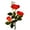 Red, variant on Solar Garden Stake Lights Colorful LED Three Flowers Roses Spotlight Yard Patio Pathway Decoration  Red Three Red Roses
