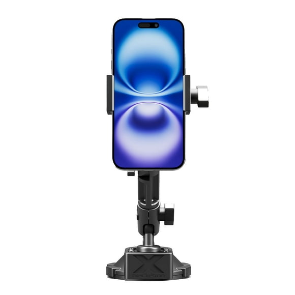 Soporte metálico Bracketron HD PRO para salpicadero o ventana para teléfono