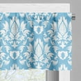 thumbnail image 5 of Ambesonne Damask Valance & Curtain, Blue White Old Garden, 55"x30", Sky Blue White, 5 of 6