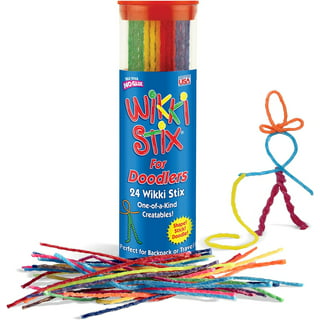 Wikki Stix Travel Fun Pak, 24 and 8-Page idea Booklet and playboard, Made  in The USA!