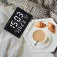 thumbnail image 4 of Digital Alarm Clock With Led Time Display Temperature Detect Snooze Clocks For Bedroom Bedside Desk, 4 of 5