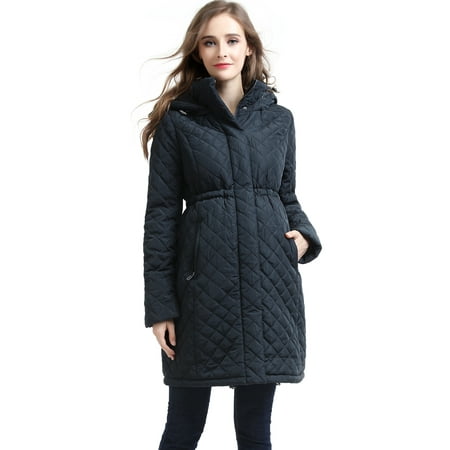 

Momo Maternity Outerwear Women s Prue Quilted Parka Coat Pregnancy Winter Jacket