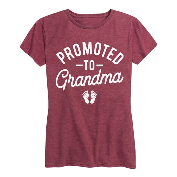 Instant Message - Promoted To Grandma Short Sleeve Graphic T-Shirt