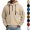 Beige, variant on Mens 1/4 Zip Hooded Sweatshirt Fleece Pullover Warm Thermal Windproof Midlayer Jacket with Zipper Arm Pockets for Travel Running Cool Weather, Khaki, S