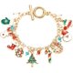 thumbnail image 1 of Pulsera Mujer Navidad Jingle Bell Joyería Navideñas Alce y Copo Charm Pulseras Regalo para Fiesta, 1 of 5