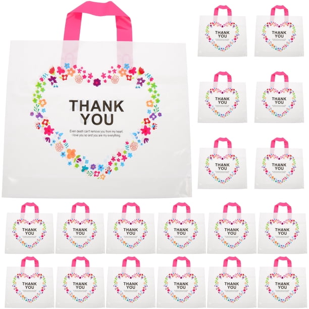 BRIGHTFUFU 50 bolsas de compras portátiles, bolsas para envolver regalos, bolsas de embalaje, bolsas para ropa
