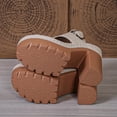 thumbnail image 6 of Samdudou Heels for Women Open Toe High Chunky Block Heel Elevated Sole T-Strap Thong Wide Ankle Cuff Buckle Closure Dressy Party Shoes, 6 of 9