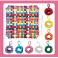 thumbnail image 4 of Harlier Weaving Loom Kit for Kids and Adults - Potholder Weave Looming Toys, Gift for Girls Ages 6 7 8 9 10 11 12 13 Years Old and Above, Square Buildable Loom Knitting Activity, 92 Craft Loops, 4 of 8