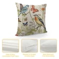 thumbnail image 4 of GOSMITH  Birds Butterflies Throw Pillow Covers  Square Cushion Case Modern Home Decor Pillow Covers Set of  Decorative Pillowcase for Sofa Couch Bed Bedroom Living Room Pillow Cases, 4 of 5
