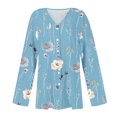 thumbnail image 5 of Puntoco Blusa tipo cárdigan con estampado cómodo e informal de manga larga para mujer Puntoco Puntoco-1, 5 of 5
