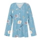 thumbnail image 5 of Puntoco Blusa tipo cárdigan con estampado cómodo e informal de manga larga para mujer Puntoco Puntoco-1, 5 of 5
