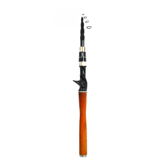 Mosiee Telescopic Fishing Rod 43cm Collapsed Portable Ml Power Casting Rod B- 2.1M