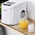 thumbnail image 3 of Máquina de Hacer Hielo 12 Kg / 24 H Tanque del Agua de 2,2 L con Cuchara y Cesta Portátil Para Casa Bar Blanco Costway, 3 of 6