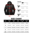 thumbnail image 2 of Little Donkey Andy Men's Waterproof Winter Jacket, Lightweight Warm Thermal Outdoor Shell with Hood for Hiking Travel Golf Type B Insulation Black S, 2 of 7
