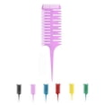 thumbnail image 3 of maskred Salon Pro 3 Sides Fish Bone Shape Comb Hair Dyeing Sectioning Highlighting black 1Set, 3 of 5
