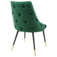 thumbnail image 5 of Modway Adorn 17.5" Tufted Performance Velvet Dining Side Chair in Green, 5 of 9