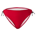 thumbnail image 3 of WREESH Women's Adjustable Side Tie Bikini Bottoms - String Swimsuit Bottom Low Rise Beachwear with Drawcord Red, 3 of 6