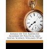 Annals of the American Academy of Political and Social Science, Volumes 59-60