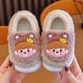 thumbnail image 4 of Zapatillas de algodón con tacón y bolsa para niños, para otoño e invierno, para interior del hogar, antideslizantes, bonitas zapatillas peludas para bebés y niñas, 4 of 5