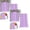 A054 A 63.0x84.6" 2Pack, variant on 2Pcs Tulle Backdrop Curtains for Wedding Decor - Sheer Voile Fabric Drapes for Photo Background, Baby Shower, Birthday Party, and Bridal Ceremony Decorations (Purple,63.0x84.6")