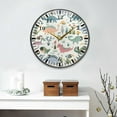 thumbnail image 4 of Coolnut Cartoon Dinosaur Wall Clock Silent Non-Ticking Round 10 Inch Quartz Battery Operated Wall Clock for Kitchen,Bedroom,School,Living Room Home Decor, 4 of 7