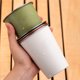thumbnail image 4 of Juego de vasos de acero inoxidable para camping, 350 ml, paquete de 4. Vasos de acero inoxidable 304 para actividades al aire libre, senderismo, viajes y picnics. Vasos apilables con bolsa de, 4 of 6