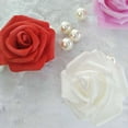 thumbnail image 4 of 100Pcs Artificial Flower Beautiful Solid Color PE Foam Wedding Simulation Foam Rose for Party, 4 of 8