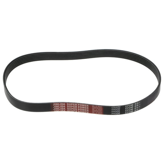 6PK930 V-Ribbed Belt 6 Ribs 930mm Length x 21mm Width x 5mm Height, EPDM Micro V Serpentine Belt