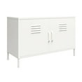 thumbnail image 6 of RealRooms Shadwick 2 Door Wide Metal Locker Accent Storage Cabinet, Soft White, 6 of 10