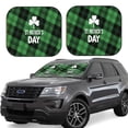 thumbnail image 1 of Fotbe St Patrick's day Juego de 2 Piezas de Parasoles para Parabrisas | Bloqueador Solar para Auto | Accesorios Plegables para Protección Solar Interior-Small, 1 of 6