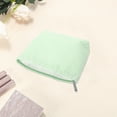 thumbnail image 3 of Unique Bargains 1 Pc Seersucker Stripes Makeup Bag Green Polyester, 3 of 6