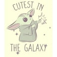 thumbnail image 2 of Men's Star Wars: The Mandalorian Grogu Cutest in the Galaxy Sketch Graphic Tee Beige Large, 2 of 4