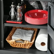 Expert Grill Outdoor BBQ Prep Cart with Wheels, Stainless Steel Top & Storage Shelves