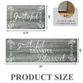 thumbnail image 6 of MeyJey Farmhouse Kitchen Rug Set of 2, Non-Slip Anti-Fatigue Waterproof Cushioned Mat for Kitchen, Dining & Laundry Room, 20"x31.5"+20"x59" Gray, 6 of 13
