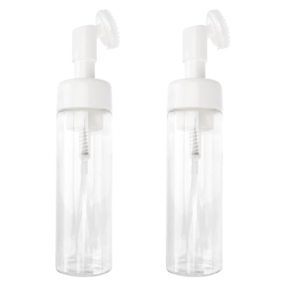 unbranded 2Ud Portátiles Transparentes Para Espumar Jabón Facial Con Cabezal Cepillo Antideslizante