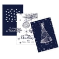 thumbnail image 4 of Dsscvnef Ensemble de Cartes de Vœux de Noël Rétro Merci 6 Pcs Papeterie Festive Design Élégant, 4 of 5