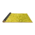 thumbnail image 2 of Ahgly Company Indoor Rectangle Abstract Yellow Contemporary Area Rugs, 8' x 12', 2 of 4
