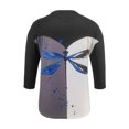 thumbnail image 5 of Moda mujer casual cuello redondo manga larga prind pullover blusa sudadera de moda Fridja  hkj796, 5 of 5