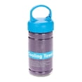 thumbnail image 1 of Toalla de secado rápido súper transpirable con botella de almacenamiento para deportes, gimnasio, entrenamiento (púrpura), 1 of 8