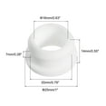 thumbnail image 2 of 4Pcs Snap Rubber Grommet Hole Plug Mount Dia 20mm ID 16mm H 14mm Seal Anti-Scratch for Cable Pipe White, 2 of 5