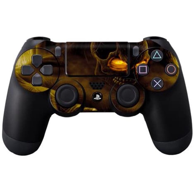 Protective Vinyl Skin Decal Skin Compatible with Sony Playstation DualShock 4 Controller wrap Sticker Skins Grave Digger