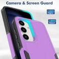 thumbnail image 5 of For Samsung Galaxy S24 Plus Case,Heavy Duty Drop Protection Full Body Rugged Shockproof/Drop Proof/Dust Proof Military PC + TPU Protective Tough Durable Cell Phone Cover for Men Women,Purple, 5 of 5
