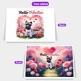 thumbnail image 2 of Hello Valentine’s Day Scottish Terrier Flower Crown Romantic Pink Floral 7x5in Folded Greeting Card Scottie Dog Lover Gifts Single Note Card with Envelope - 00031, 2 of 5