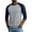 Dark Blue001, variant on QHRMKOG Mens Tshirts Fashion Color Block 3/4 Length Sleeve Pullover Relaxed Fit Breathable Crew Neck Tshirts 2026 Spring Street Top White XL